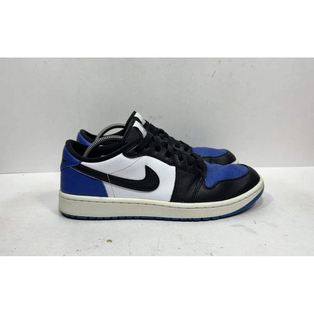 Jordan 1 Low Golf Blue Royal Toe Black Shoe DD9315-102 Men's Sz 10.5